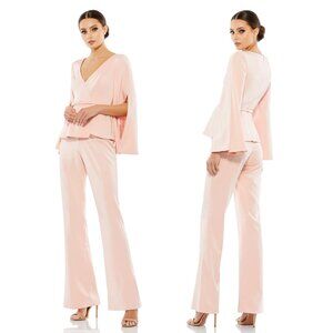 MAC DUGGAL | LONG SLEEVE TWO PIECE CREPE PANT SUIT #11232